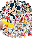 50Pcs Hot Disney Mickey Mouse Stickers for Water Bottle Cup Laptop Guitar Car Motorcycle Bike Skateboard Luggage Box Vinyl Waterproof Graffiti Patches JHSL