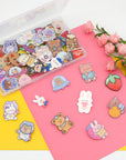 Cute Pins for Backpacks,50 Pcs Kawaii Acrylic Pins, Aesthetic for Girl'S Bags,Hoodies,Hats,Jackets Decorative Clothing Bags Jackets Hat Backpacks Bag Accessories