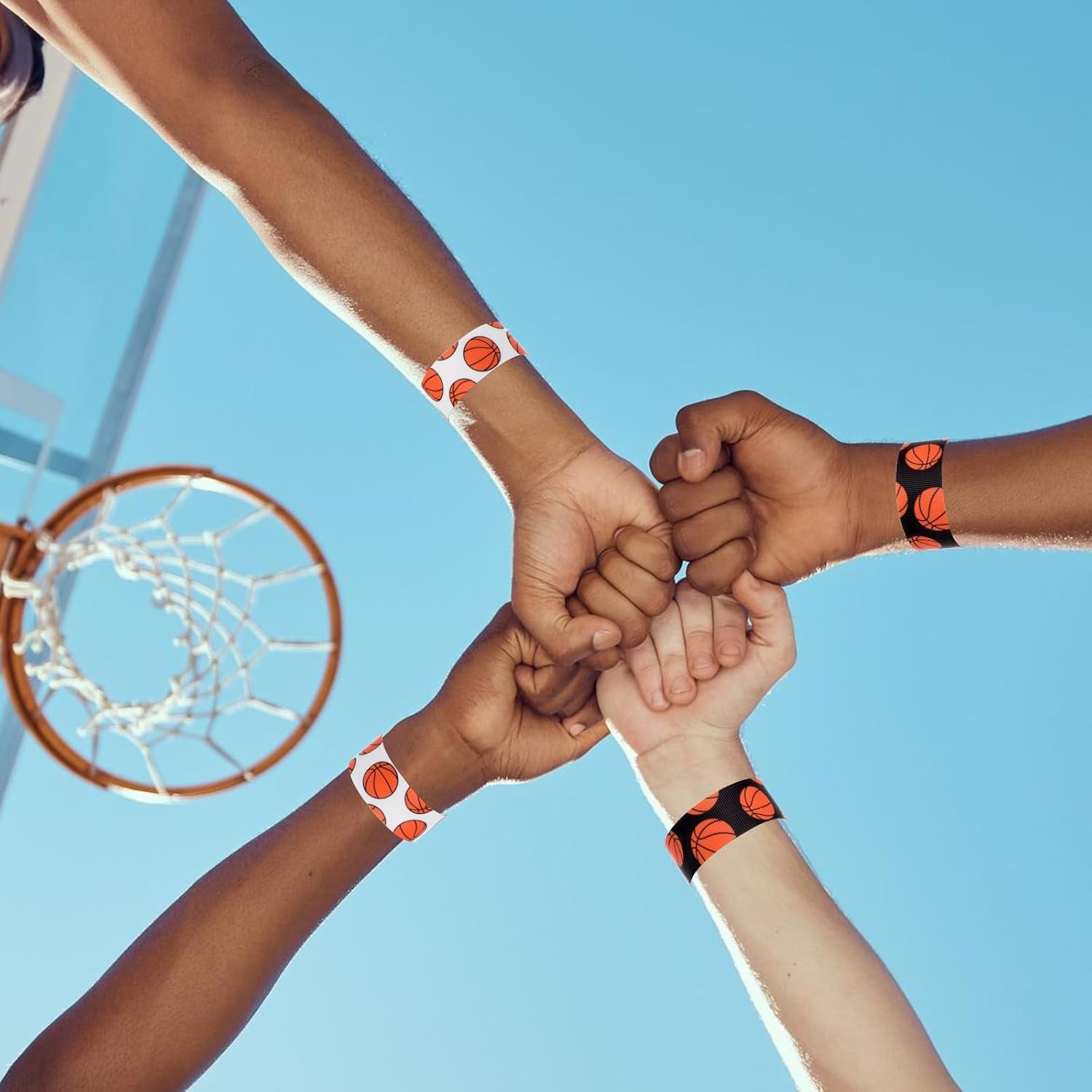 2 Rolls 10 Yards Basketball Ribbon, Basketball Grosgrain Ribbon Cheer Ribbon Pattern Wrapping Ribbon Softball Ribbon for Crafts Cheer Bows Team Uniform Sewing and More