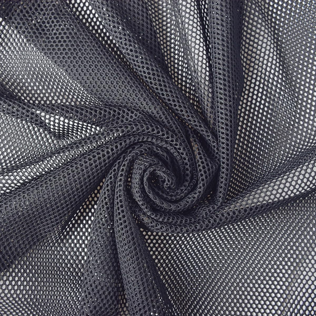 63X83 INCH Black Mesh Fabric, Nylon Netting Fabric for Sewing, Backpack Pocket, Mesh Bag, Netting Clothes