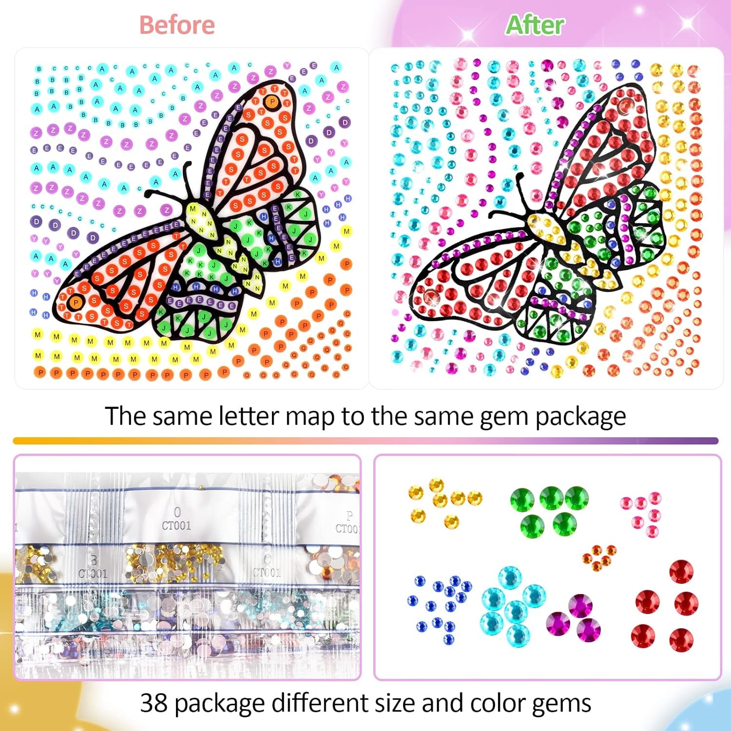 Arts and Crafts for Kids Ages 8-12 &amp; 6-8, Window Suncatcher Diamond Painting Kits by Numbers for Girl Ages 7 9 11 Year Old Gem Art for Kids Ages 9-12 Birthday Gift Idea for Teens (Nature)