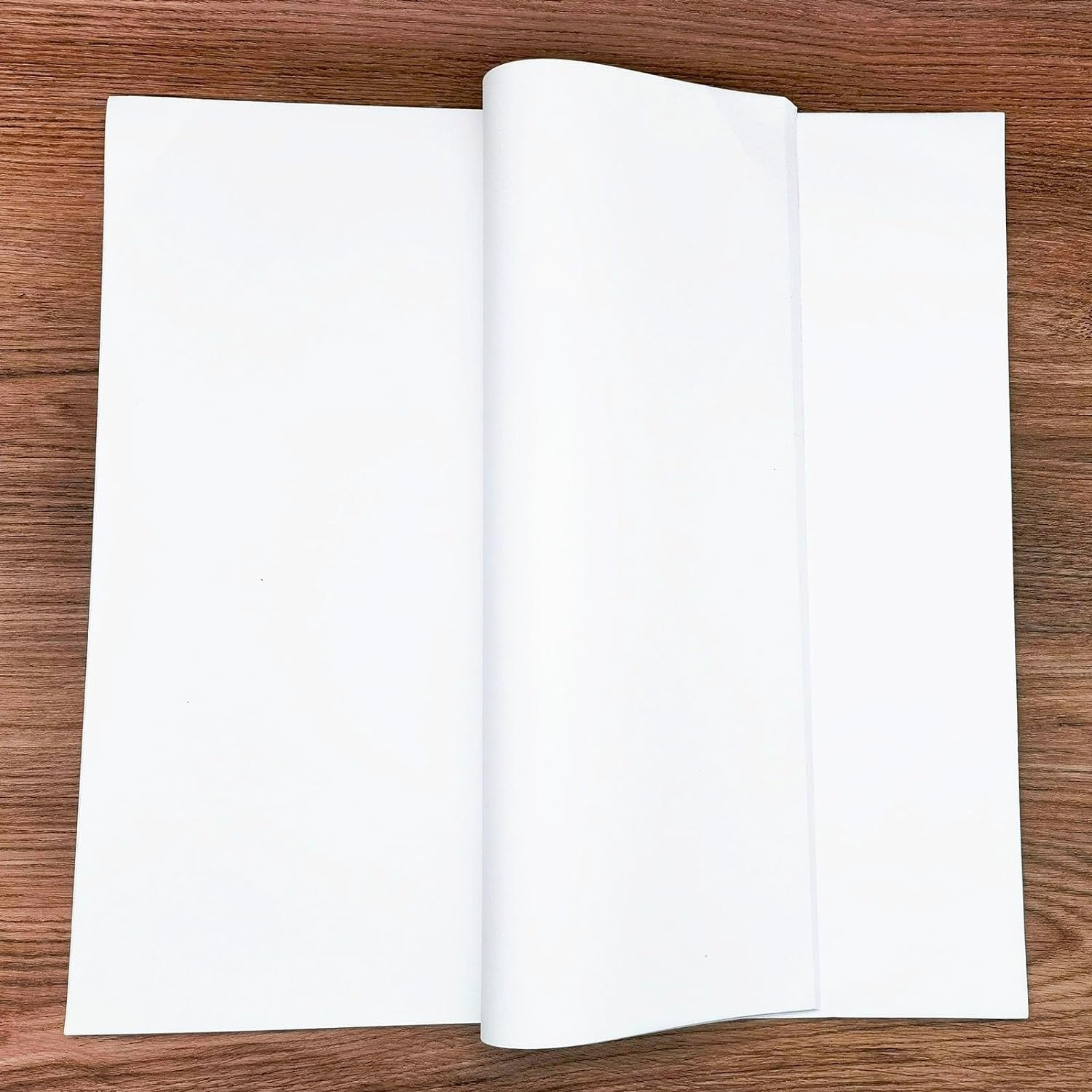 50 Sheets of Artist Teabag Paper for Mixed Media Art,16.5''X16.5''White Large Handmade Paper,Wet Strength Tissue DIY Art Craft Supplies for Painting,Collage,Cyanotype,Origami,Printmaking