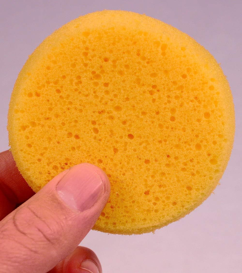 ® 10 Pack of 3-1/2 Inch round Synthetic Silk Sponges for Painting, Crafts, Ceramics, Household Use & More! Pack of 10 Sponges