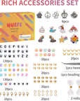 48000Pcs Glass Seed Beads Kit for Jewelry Making, 96 Colors 2Mm Small Beads with Pendant Charms and Letter Beads for Friendship Bracelet, Necklace Ring Making