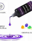Purple Epoxy Resin Color Dye Colorant Liquid Epoxy Resin Pigment,60Ml,Translucent