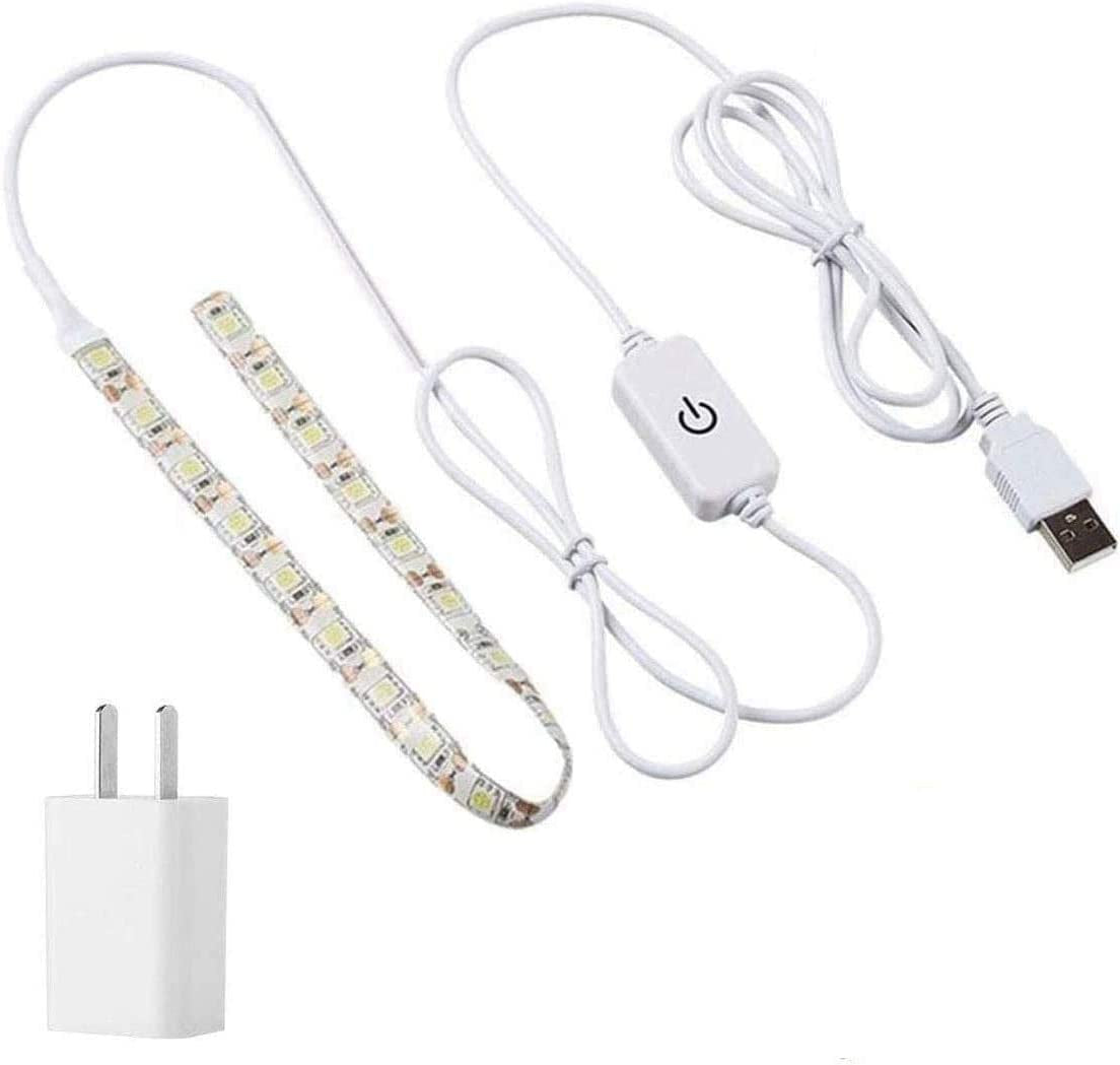 Sewing Machine LED Light Strip Light Kit 11.75Inch DC5V Flexible USB Sewing Light 30Cm with Touch Dimmer