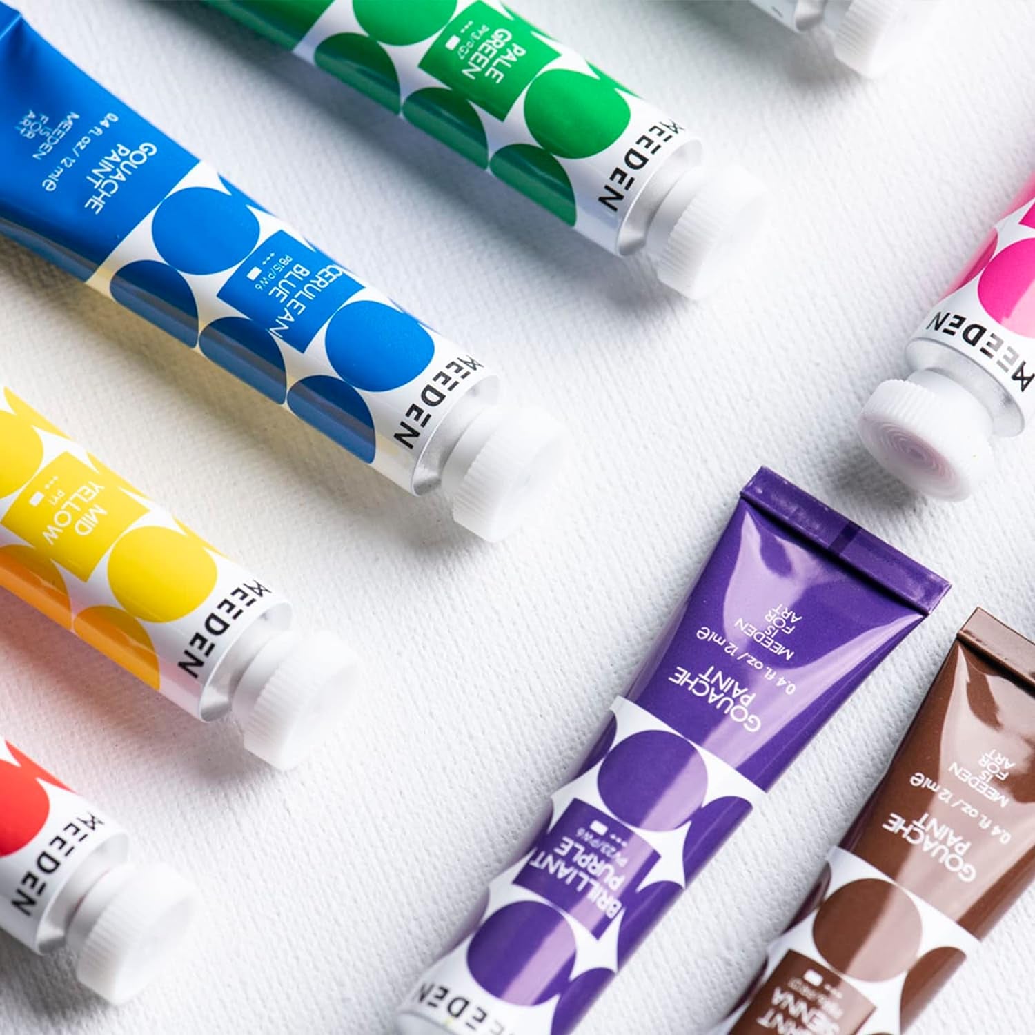 Gouache Paint Set, Non-Toxic 24 X 12Ml/0.4Oz Water-Based Gouache Tubes Paints for Canvas & Paper, Art Supplies for Artist, Adults, Kids, Beginners