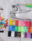 1440Pcs Plastic Snap Buttons No-Sew Snap Fasteners T5 Snaps with Snaps Pliers Kit for Clothing Sewing,Rain Coat,Bibs,Clothes Crafting(24 Colors,360Sets)