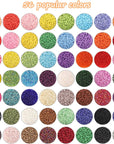 45000Pcs Glass Seed Beads for Bracelet Making Kit, 56 Colors 2Mm Small Beads for Jewelry Making, 260Pcs Letter Beads for Crafts Gifts