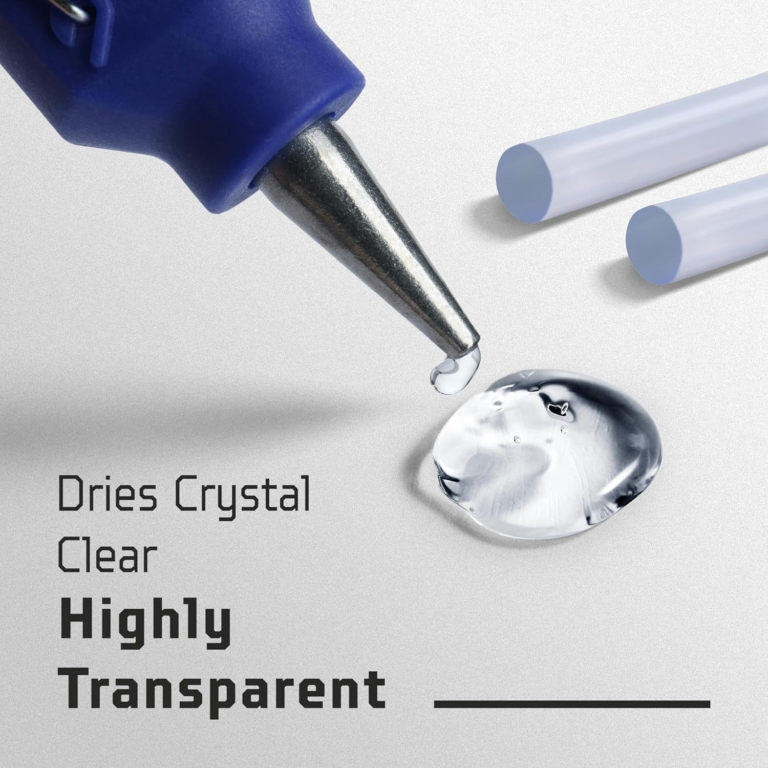 Mini Hot Glue Sticks (Bulk 500 Value Pack) 4 Inch Length - Drys Crystal Clear - Fits All Small Mini Size Glue Guns 0.27 Diameter