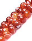 12Mm Natural Indian Agate Beads round Gemstone Loose Beads for Jewelry Making (31-33Pcs/Strand)