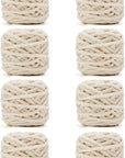 Blanket Yarn 3 Pack of 100G/3.5Oz - White Chenille Yarn 6 Super Bulky - Knitting, Crocheting & Crafts Chunky Yarn