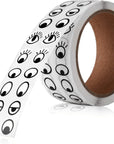 2000 Pieces Eye Stickers Labels. Eyes Self Adhesive Stickers for DIY Handmade Arts and Crafts Toys and Home Decoration（ Black and White）