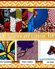 100 Pcs 10 X 10 Inches Cotton Fabric Square No Repeat Patchwork Fabrics Cotton Printed Craft Fabric Patchwork Bundles Quilting Fabric Craft for DIY Sewing Cloths Handmade Accessories (African)