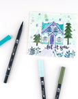 56227 Dual Brush Pen Art Markers, Wonderland, 6-Pack. Blendable, Brush and Fine Tip Markers, Portrait, 1 Count (Pack of 6)