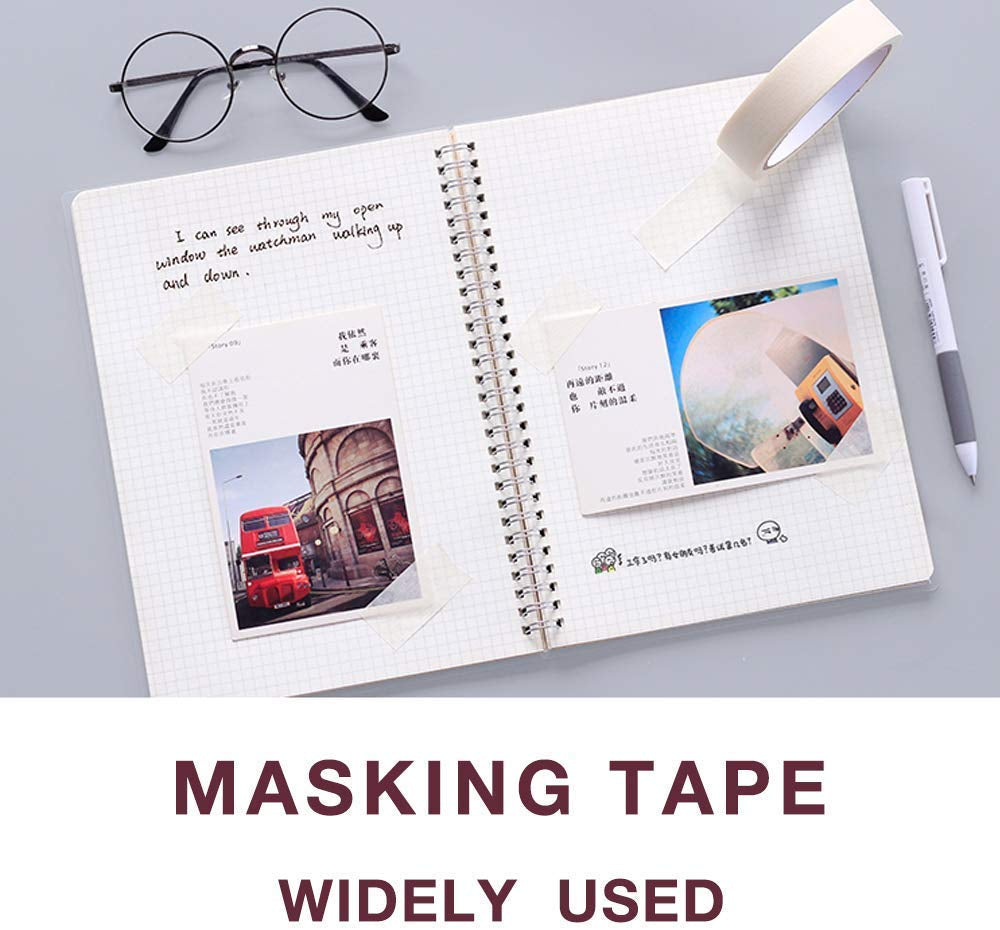 Artist Tape - White Masking Artists Tape 1 in X 55 Yd, Removable Paper Masking Tape for Drafting Art Watercolor Painting, Canvas Framing …(2, White