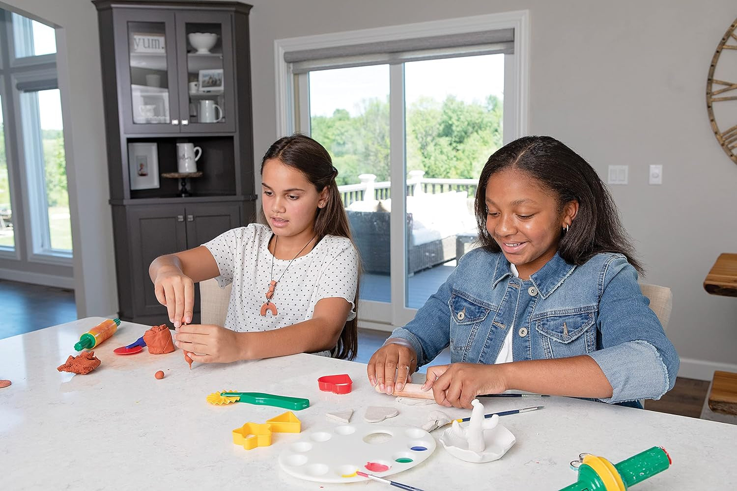 DAS Air-Hardening Modeling Clay - Terra Cotta Clay 2.2Lb Block - Pliable Air Clay for Sculpting and Coating - Easy to Use Air Dry Modeling Clay - Molding Clay for Sculpting and More