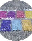 700Pcs UV Pony Beads Luminous Beads Changing UV Reactive Plastic Beads Glow in the Dark Fun for Jewerly Bracelets Making 8X6Mm