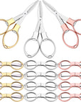 Stainless Steel Scissors anti Rust Folding Scissors Glasses Shaped Mini Shear for Home and Travel Use (6)