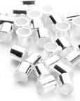 DIY 2Mm Sterling Silver Crimp Bead - 50Pc