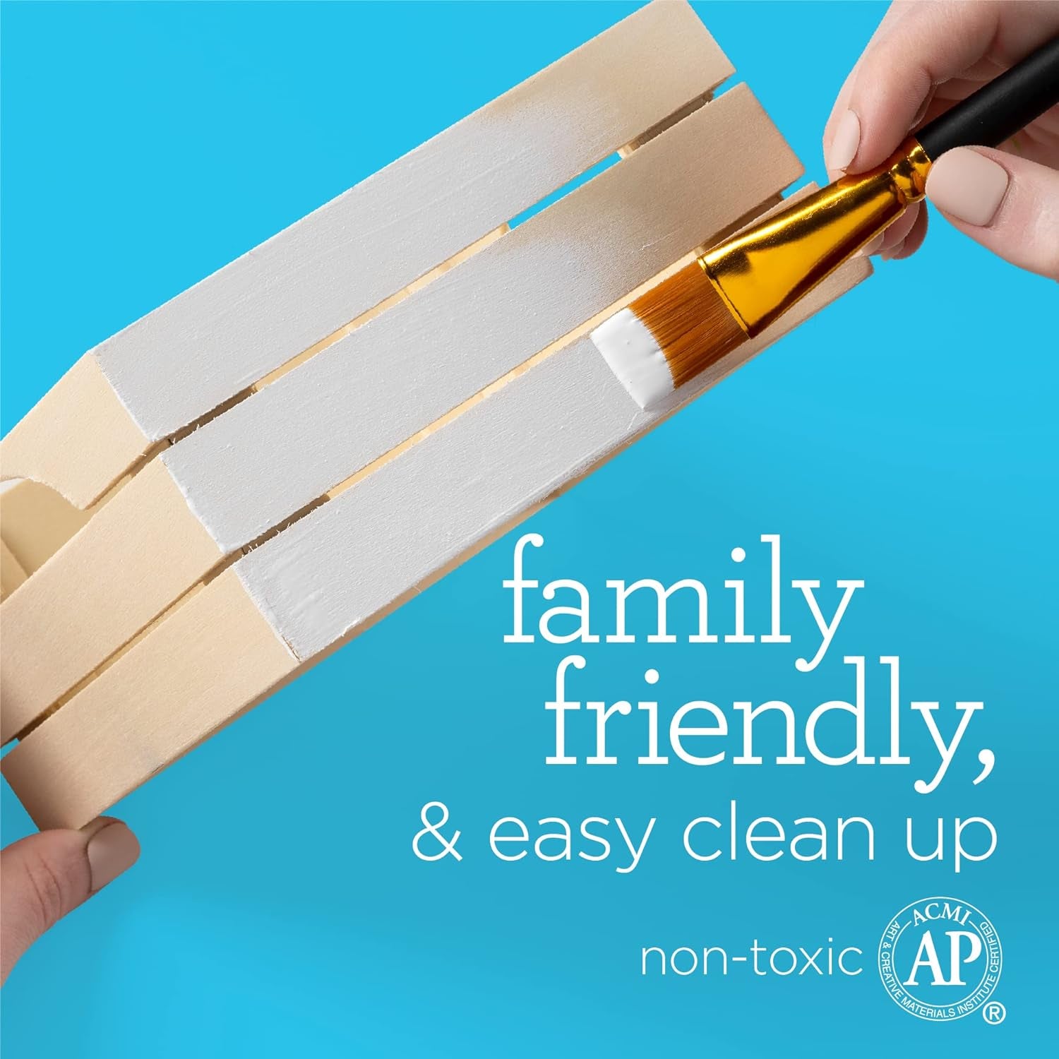 PROMOABWB Set Featuring 2 White Black Acrylic Paint Colors, 16 Fl Oz (Pack of 2), Multi