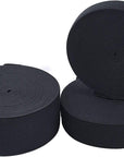 3 Rolls Sewing Stretch Elastic Band Spool, 3/5, 1, 1-1/2 Inch in Width, 5.5 Yards/Roll (Black)