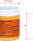 Wood Burning Paste Wood Burning Gel for Heat Gun Heat Activated Paste for Craft Chalk Paste for Wood Burning Etching Marker Stencil Wood Working Tools and Accessories on Wood,Canvas,Denim 4 OZ