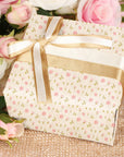 12Pcs Spring Cotton Fabric Bundles 18 X 22 Inch Retro Floral Printed Fat Quarters Pink Flower Quilting Patchwork Squares Sewing Fabrics for DIY Handmade Crafting Home Party Decor