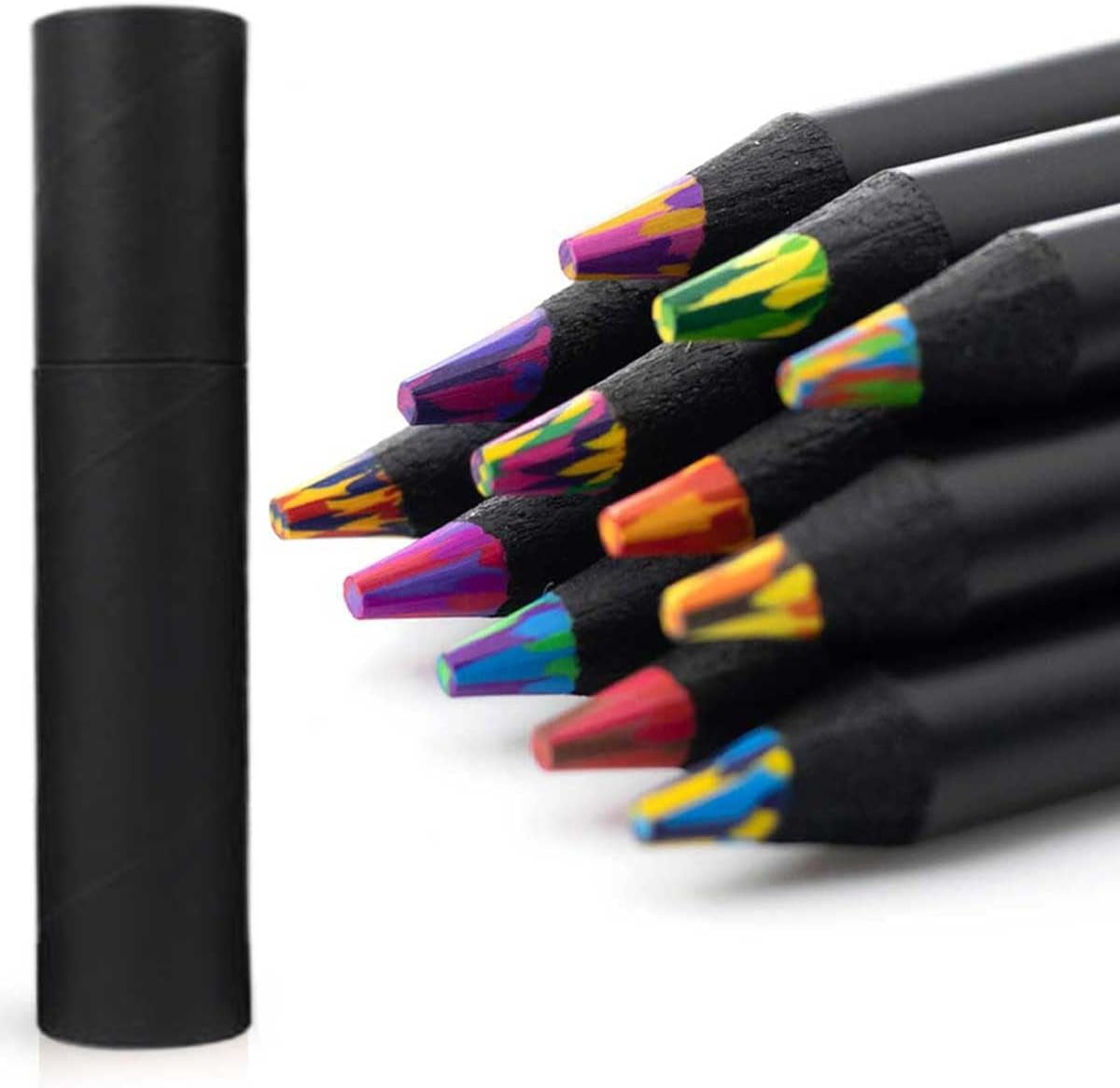 12 Colors Rainbow Pencils, Multi Colored Pencils for Adult Coloring, Multicolored Pencils for Art Drawing, Professional Art Supplies for Artists, for Coloring and Sketching.