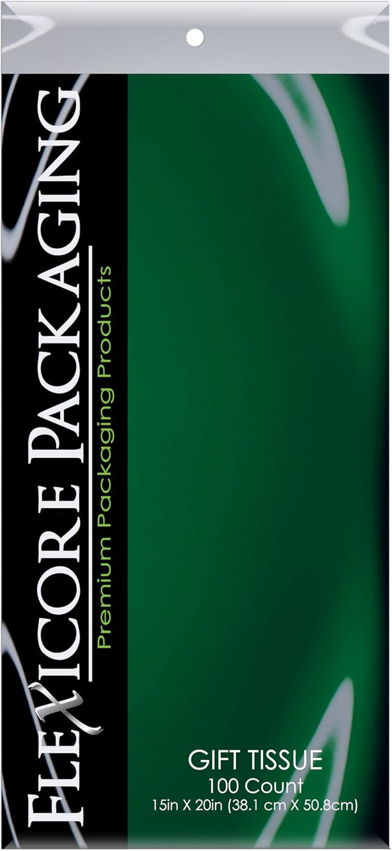 Gift Wrap Tissue Paper | Size: 15 Inch X 20 Inch | Count: 100 Sheets (Green)