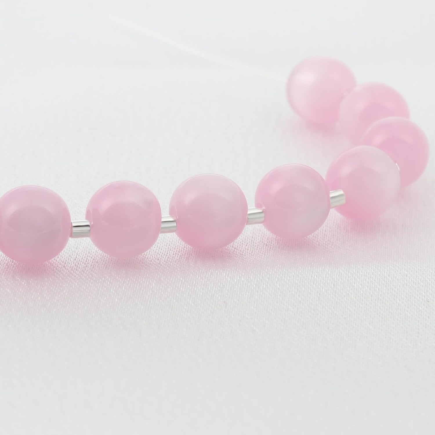 Crimp Beads for Jewelry Making - 500 Pcs Silver Plated Brass 2X2 Mm Crimping Beads, Cord End Caps Loose Stopper Beads, Tube Crimp End Beads for Earring Necklace Pendant DIY Jewelry Making