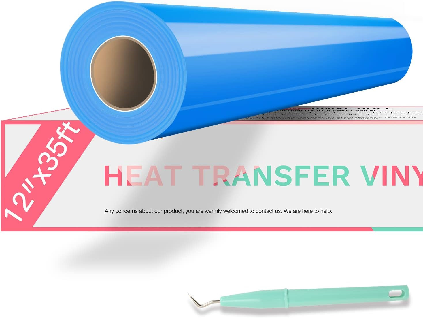 Puff Vinyl Heat Transfer - 12&quot; X 15FT White Puff Vinyl Heat Transfer for T Shirts, White Puff HTV Vinyl Heat Transfer for Cricut &amp; Cameo - Easy to Cut &amp; Weed for Heat Vinyl Design(White)