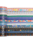 Skinny Galaxy Washi Tape Set 30 Rolls Gold Foil Decorative Starry Space Masking Tapes for Arts, DIY Crafts, Journals, Planners, Scrapbook, Wrapping