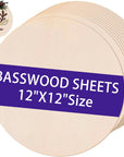 12 Pack 12" Wood Circles for Crafts, round Wooden Discs for Crafts, 3Mm Unfinished Blank Wood Signs for DIY Crafts, Door Hanger, Sign, Wood Burning, Painting, Christmas Halloween Decor