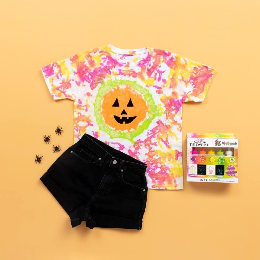 Easy Techniques for Fun Fabric Designs, Glow &amp; Neon Dye Colors DIY Activity &amp; Gift Idea, Glow-In-The-Dark