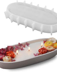 Large Bowl Resin Mold, 11.6'' Oval Bowl Silicone Molds for Resin Concrete Cement, Epoxy Casting Mold for Jewelry Makeup Storage Container Candle Boat Succulent Pot, Table Home Decoration