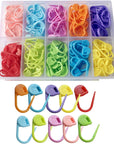 150 Pieces Knitting Crochet Locking Stitch Markers Stitch Needle Clip Counter 10 Colors (Color Ship Randomly)