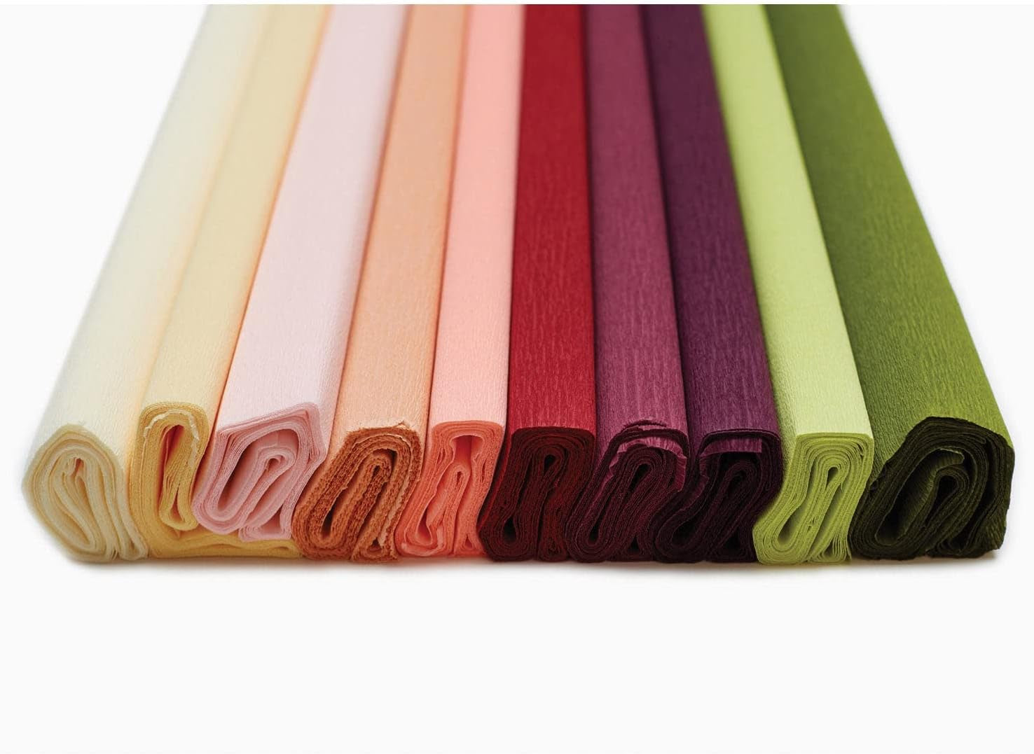 Lia Griffith Extra Fine Crepe Paper Folds Rolls, 10.7-Square Feet, Assorted Colors
