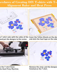 18Pcs Sublimation Accessories, Tshirt Ruler Guide Vinyl Alignment Tool, Heat Press Accessories, Teflon Sheet Non Stick 16X20", Heat Resistant Tape 0.4"X108Ft, PVC T Shirt Rulers to Center Designs