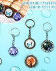 100 Pieces Transparent Glass Cabochon Dome round Cabochon Tiles for Jewelry Making Craft Transparent Half round Flat Back for DIY Earring Necklace Ring (12 Mm, 16 Mm, 18 Mm, 25 Mm, 30 Mm)