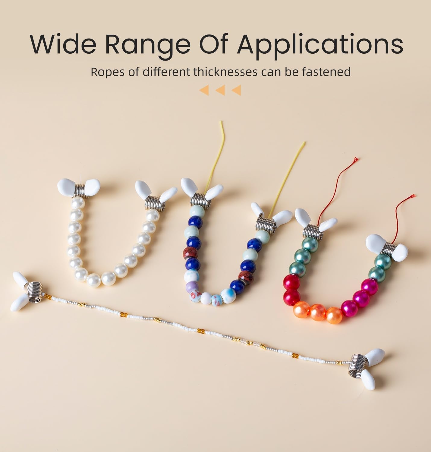 Bead Stopper, 8Pc Set, for Jewelry Making Creative Bead Line End to Prevent Beads from Falling (8Pcs)