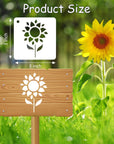 60 Reusable Flower Stencils for Painting on Wood and Canvas Sunflower Leaf Rose Bee Bird Stencil Small Craft Stencils 3X3 Inch Paint Stencils for Crafts and Home Decor