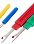 Sewing Seam Ripper Tool,Stitch Remover and Thread Cutter with 2Big+2Small Seam Rippers,1 Pack Thread Snips,1Pack 5”Scissor