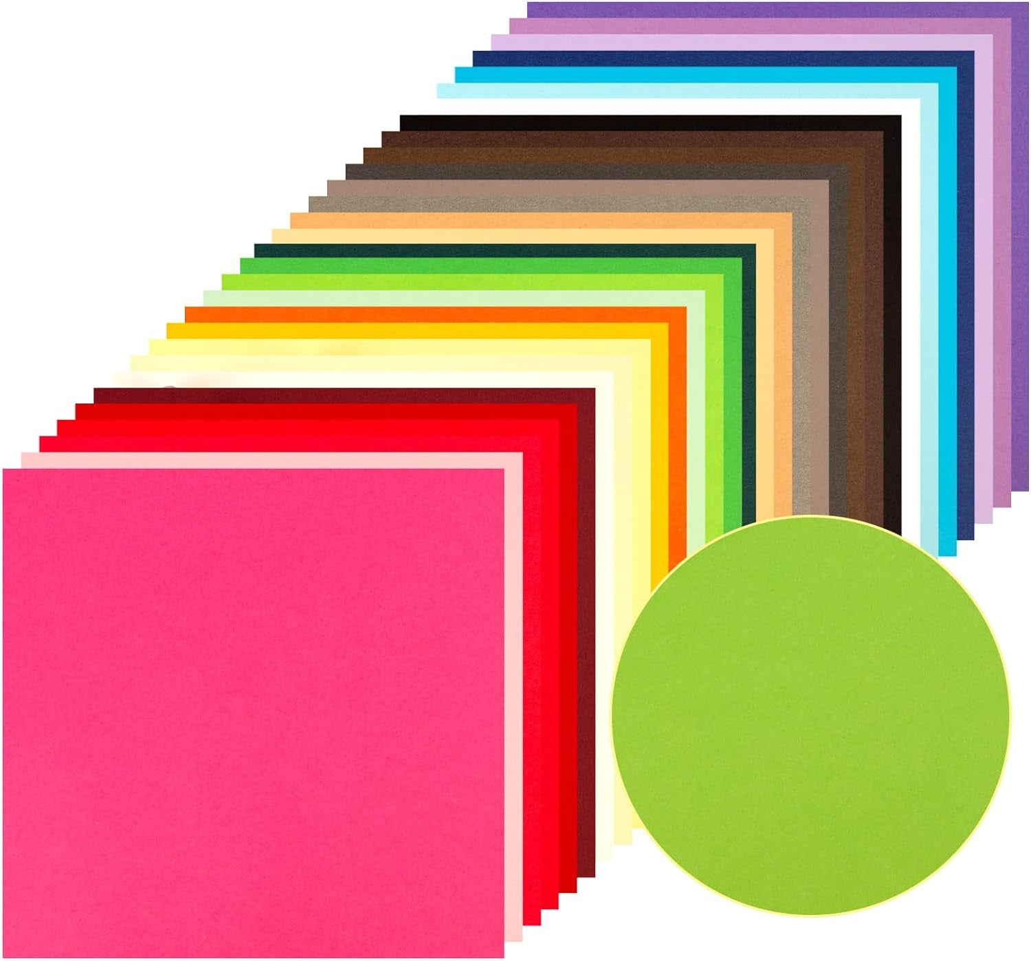 60 Sheets Colored Cardstock Paper for Crafts, 12X12 Cardstock Scrapbook Paper Square Craft Paper for Scrapbooking DIY Project Crafting Supplies 180GSM