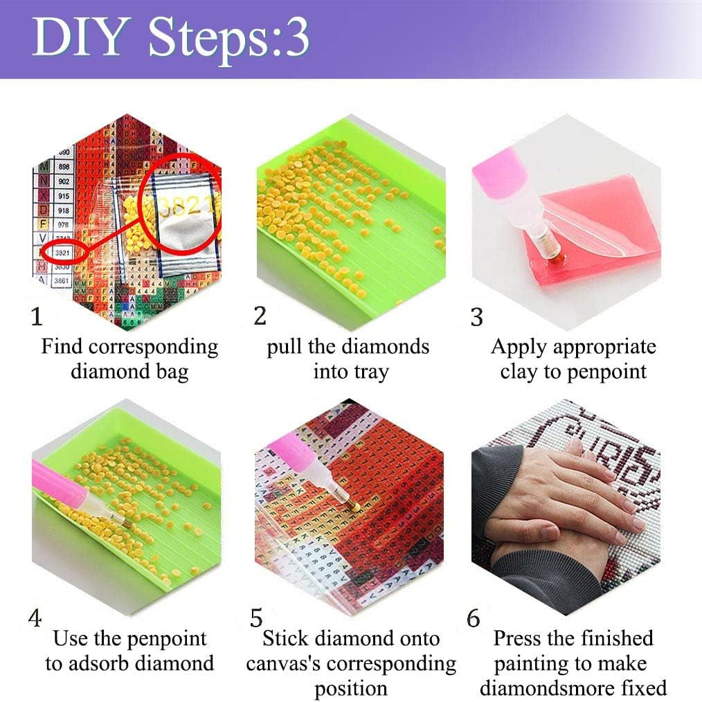 2 Pack Cow Diamond Painting Kits for Adults Cow Diamond Art Full Drill 5D DIY Diamond Painting Kits for Kids Home Wall Decor (Cow 11.8X15.7Inch) …