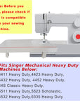 Sewing Machines Extension Table Compatible with Singer Brand 44S, 4411, 4423, 4432, 4452, 5511, 5523, 5532, 6335 Heavy Duty Sewing Machines (Grey)