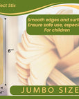 Wooden Poplar Wood Craft Sticks. Jumbo Size, 6 X 3/4, Wood, Natural Poplar Wood, 500Ct. Multipurpose Craft, Popsicles, Waxing, Arts and Crafts.