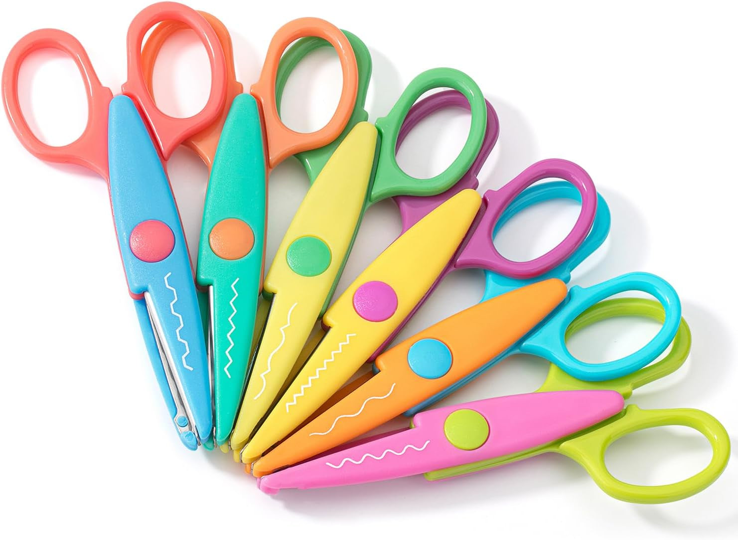 - Craft Scissors Decorative Edge, 6 Pack, Craft Scissors, Zig Zag Scissors, Decorative Scissors, Scrapbooking Scissors, Fancy Scissors, Scissors for Crafting, Pattern Scissors, Design Scissors