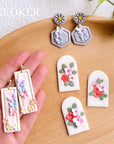 Polymer Clay Cutters - Mini Clay Cutters for Polymer Clay Earrings Making, 6 Shapes Floral & Leaf & Butterfly Micro Clay Cutters, Clay Cutters for Polymer Clay Jewelry