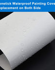 100 Pieces Painting Release Paper Non-Stick Silicone Release Paper Double-Sided Painting Cover Replacement Paper, 5.9 X 3.9 Inch/15 X 10 Cm